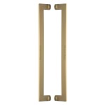 M Marcus Heritage Brass Back to Back Door Pull Handle Apollo Design 460mm length